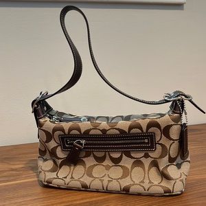 Coach Signature Satchel Handbag - Jacquard Canvas
